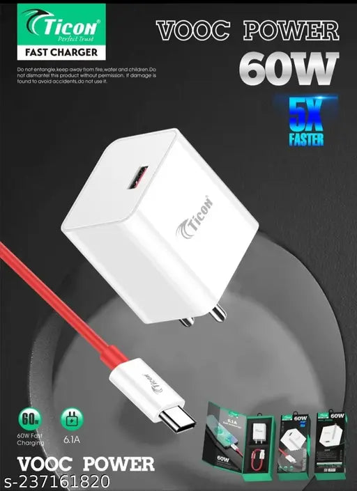 60w fast expert charger vooc power ticon